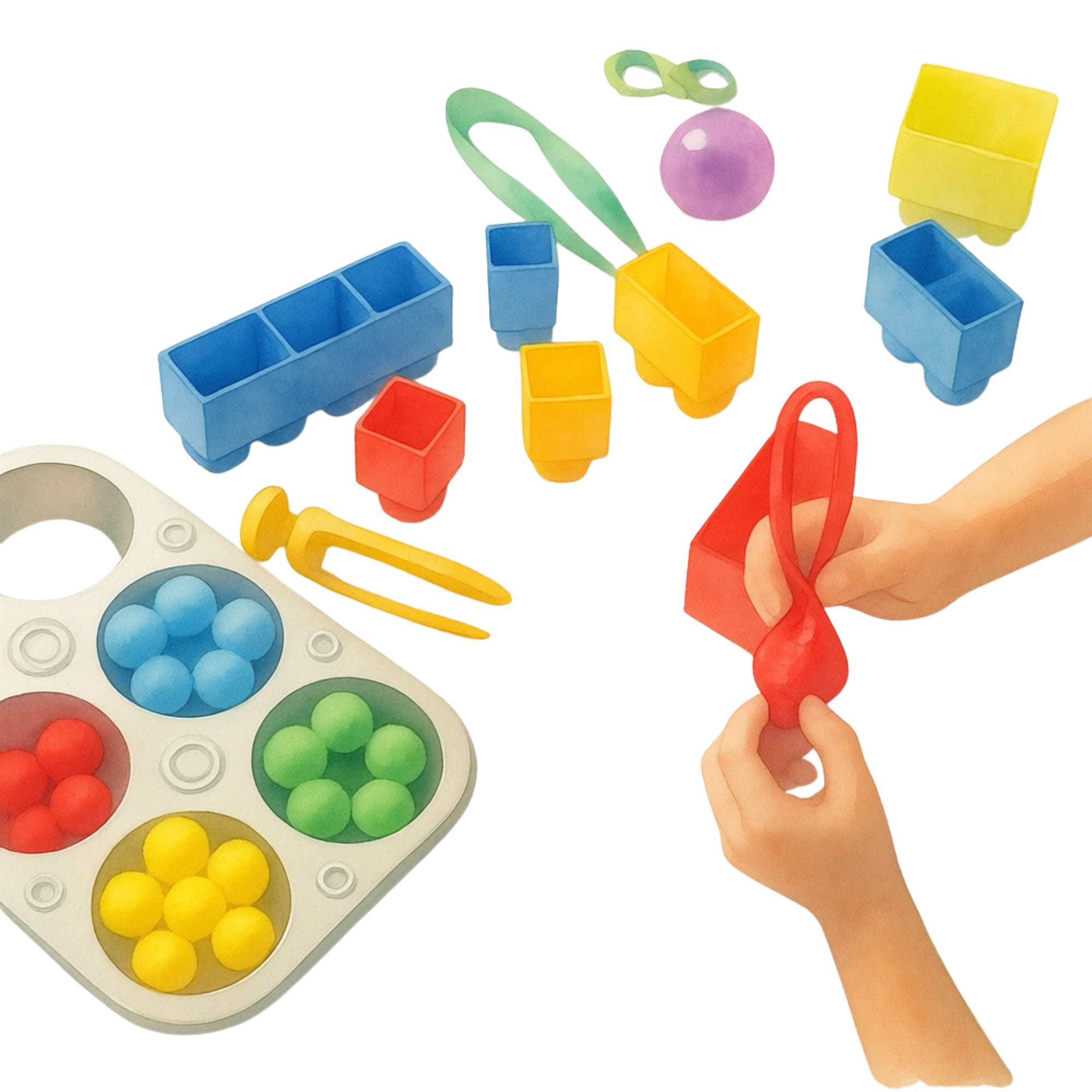 Fine Motor Tweezer Tray